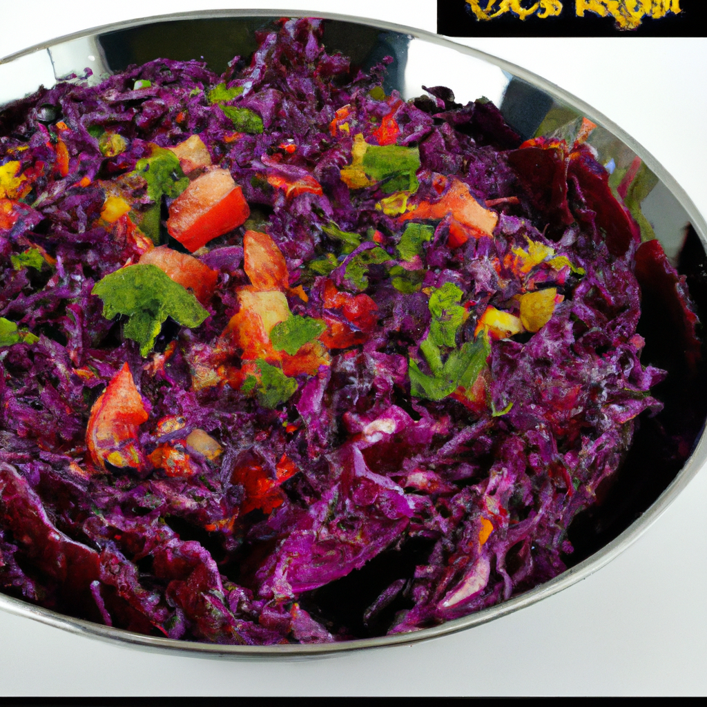 foto da receita Salada repolho roxo