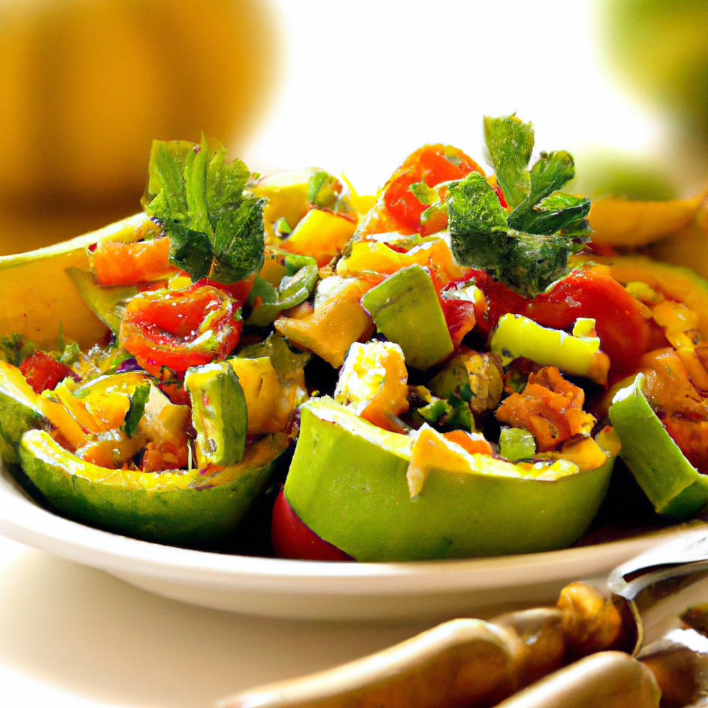 foto da receita Salada de abobrinha