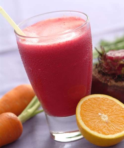 foto da receita Suco bronzeador cenoura,   beterraba e laranja 