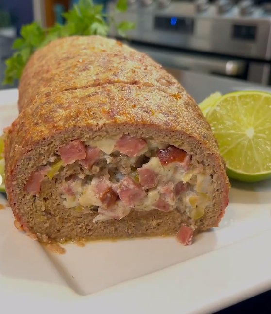 foto da receita Rocambole de carne recheado