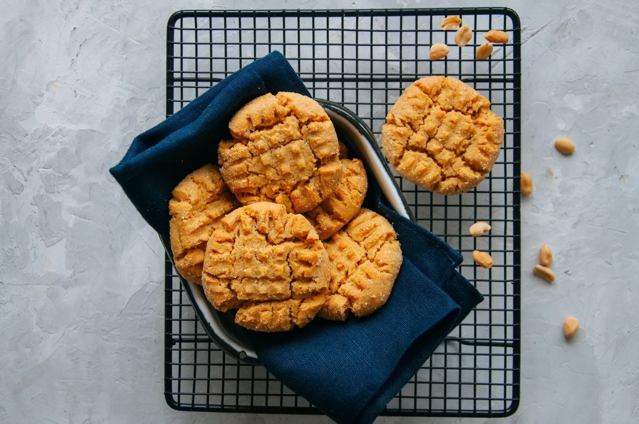 foto da receita Biscoito de pasta de amendoim