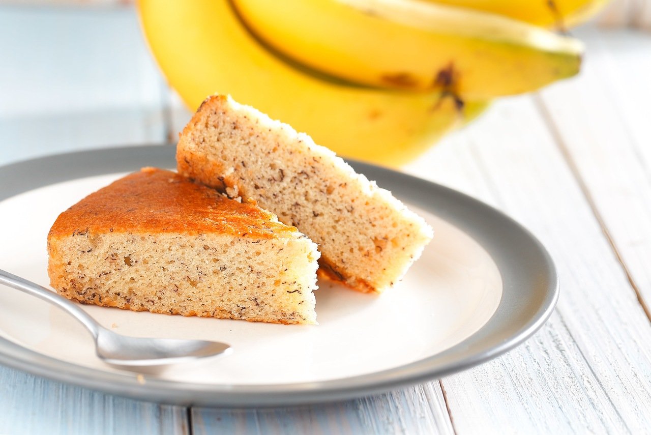 foto da receita Bolo de tigela de banana