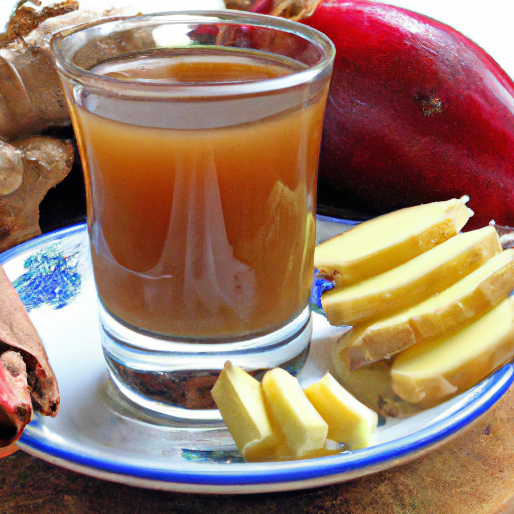 foto da receita Shot com gengibre e guaraná em pó