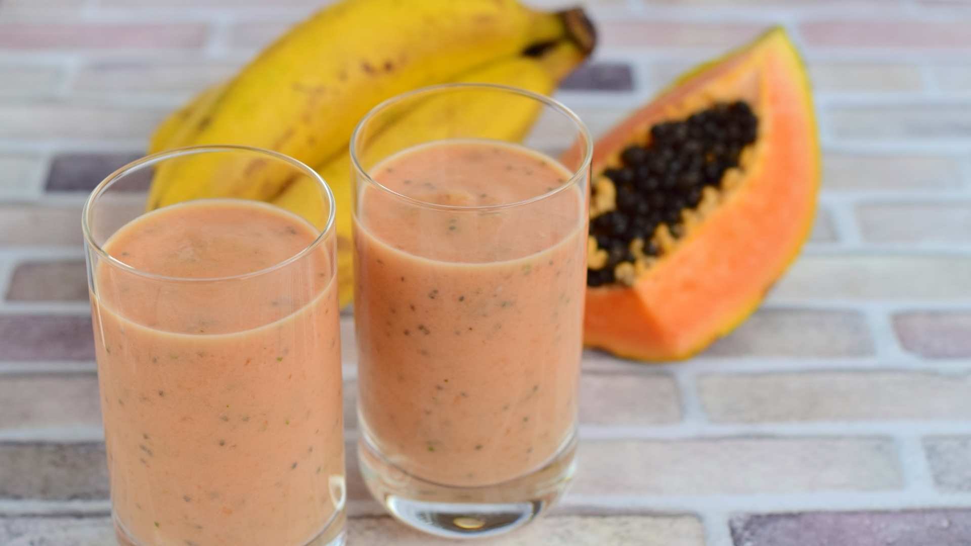 foto da receita Vitamina de mamão com leite integral