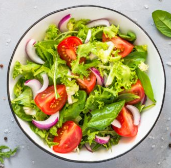 foto da receita Salada de alface,   agrião e pepino