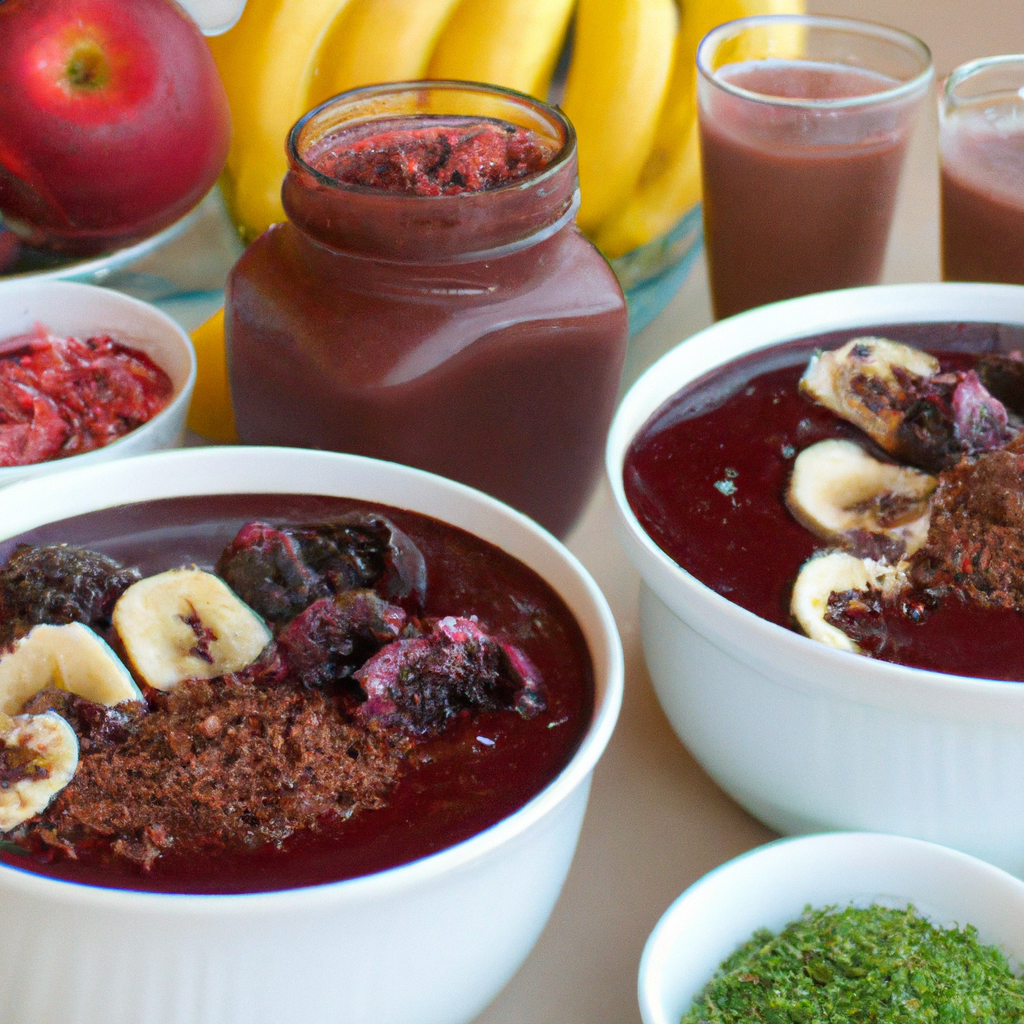 foto da receita Vitamina funcional de açaí