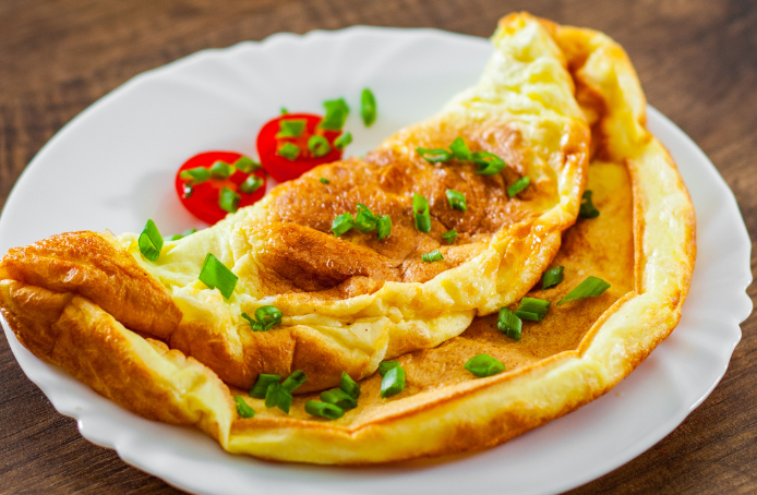 foto da receita Omelete com queijo minas