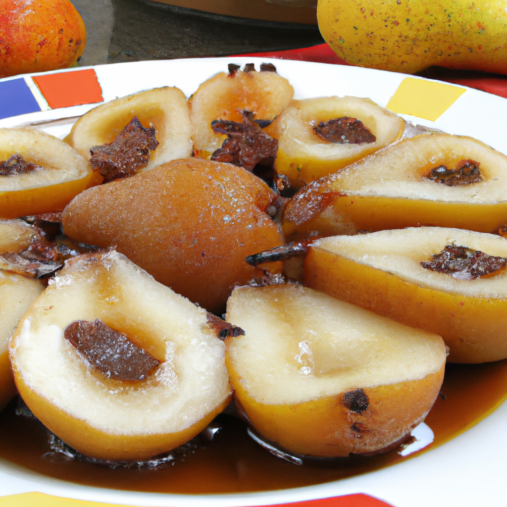 foto da receita Pera cozida com mel e canela