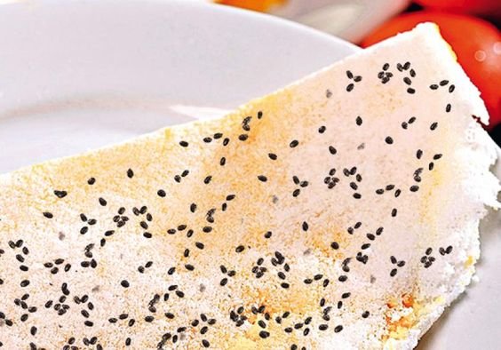 foto da receita Tapioca com chia e muçarela