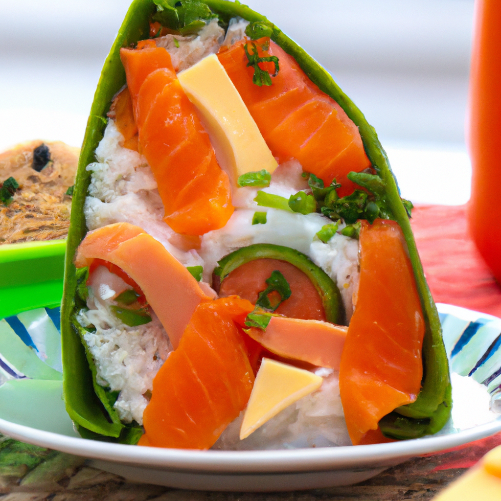 foto da receita Temaki salmão com cream cheese