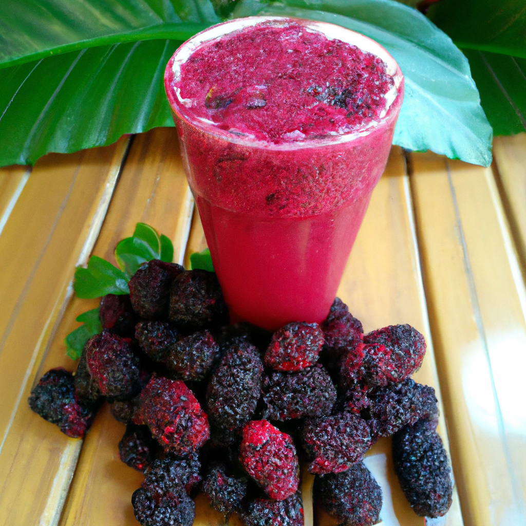 foto da receita Suco de Amora sem açúcar