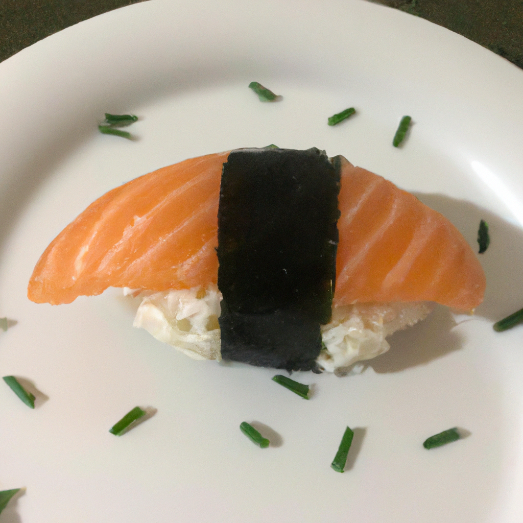 foto da receita Niguiri de salmão