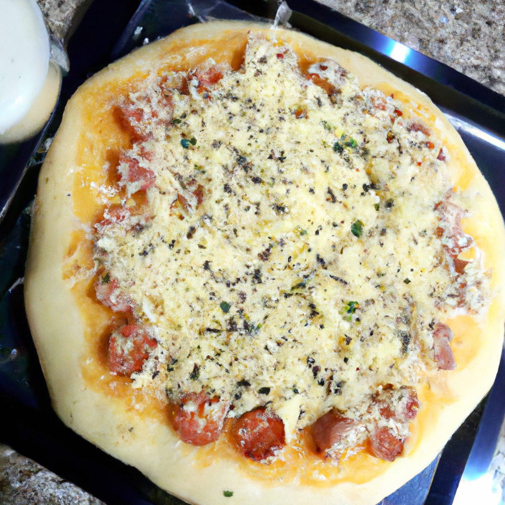 foto da receita Pizza de alho-poró