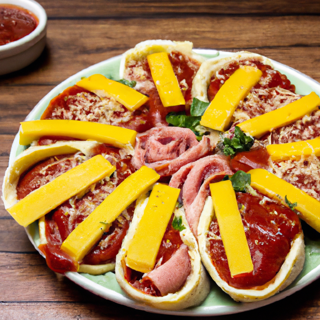 foto da receita Pizza enrolada de presunto e queijo